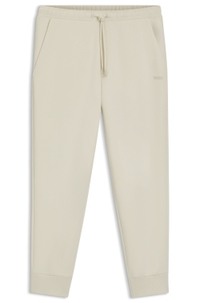 Stretch-cotton tracksuit bottoms with logo print