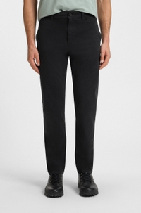 Tapered-fit chinos in stretch-cotton satin
