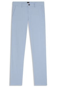 Slim-fit chinos in stretch-cotton satin