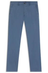 Slim-fit trousers in stretch-cotton satin