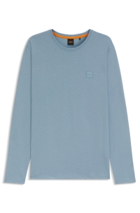 Cotton-jersey T-shirt with logo patch