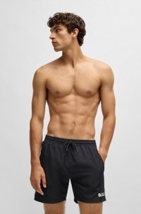 Quick-drying swim shorts with contrast details