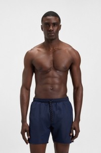Quick-drying swim shorts with contrast details