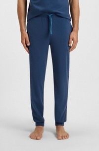 Logo-embroidered tracksuit bottoms in stretch-cotton jersey