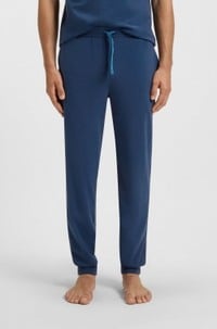 Logo-embroidered tracksuit bottoms in stretch-cotton jersey