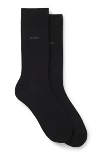 Two-pack of regular-length socks in a cotton blend