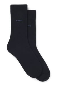 Two-pack of regular-length socks in a cotton blend