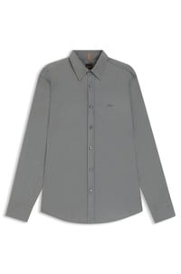 Regular-fit shirt in cotton poplin