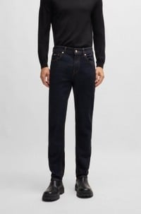 Delaware slim-fit jeans in dark-blue stretch denim