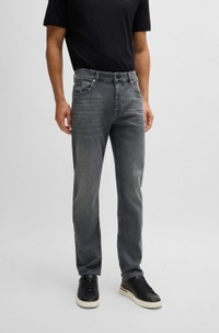 Delaware slim-fit jeans in super-soft grey denim