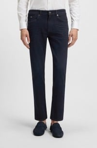 Delaware slim-fit jeans in dark-blue soft denim