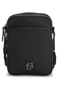 Twill reporter bag with Double B monogram