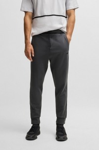 Cotton-blend tracksuit bottoms with tape and logo