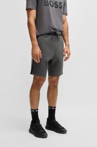 Drawstring shorts with tape and logo details