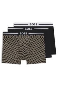 Three-pack of stretch-cotton boxer briefs with logo
