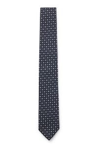Silk-blend tie with jacquard pattern