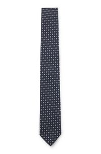 Silk-blend tie with jacquard pattern