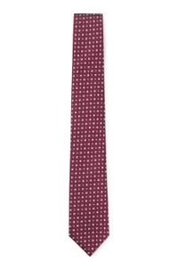Silk-blend tie with jacquard pattern