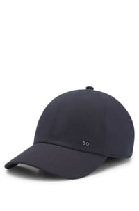 Peached-twill cap with logo lettering