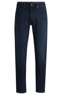 Tapered-fit jeans in blue comfort-stretch denim