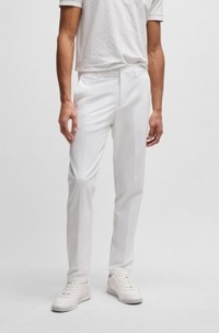 Slim-fit trousers in water-repellent stretch fabric