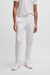 Slim-fit trousers in water-repellent stretch fabric