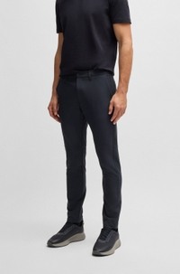 Slim-fit trousers in water-repellent stretch fabric