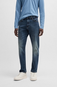 Maine regular-fit jeans in blue super-stretch denim