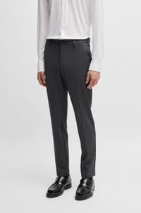 Slim-fit trousers in washable performance-stretch fabric