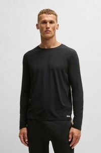 Cotton-blend pyjamas with contrast inserts