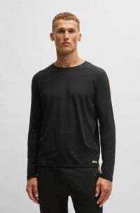 Cotton-blend pyjamas with contrast inserts
