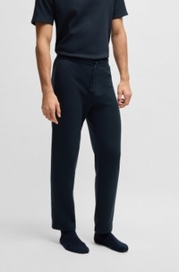 Cotton-blend pyjama bottoms with embroidered logo