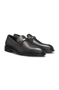 Printed-leather loafers with branded hardware trim