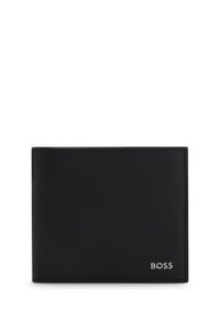 Billfold wallet with foil-embossed logo