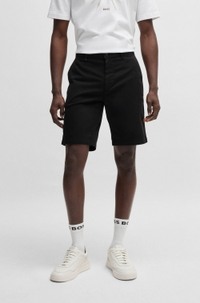 Slim-fit shorts in stretch-cotton twill