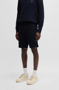 Slim-fit shorts in stretch-cotton twill