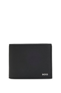Wallet with silver-foil logo print