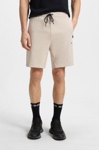 Cotton-blend shorts with stretch