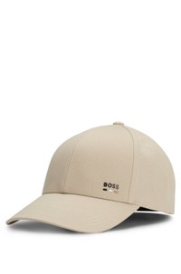 Cotton-twill cap with logo trim