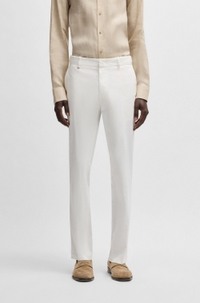 Formal trousers in comfort-stretch cotton