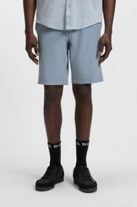Slim-fit shorts in water-repellent stretch fabric
