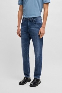 Maine regular-fit jeans in blue Italian denim