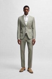 Slim-fit suit in a wool blend