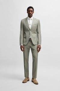 Slim-fit suit in a wool blend