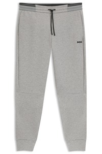 Cotton-blend tracksuit bottoms with striped trims