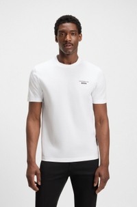Porsche x BOSS mercerised-cotton T-shirt with Targa artwork