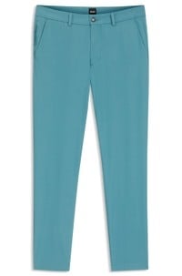 Slim-fit trousers in cotton-blend twill