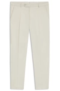 Machine-washable tapered-fit trousers in stretch fabric