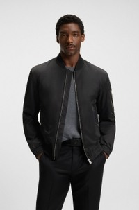Water-repellent jacket with Double B monogram trim