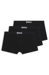Three-pack of trunks in stretch cotton